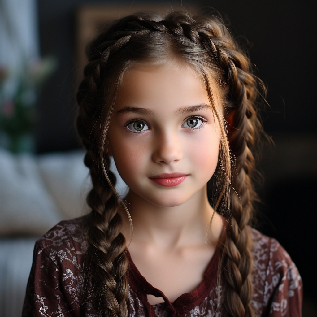 artmodel.one_little_10_year_girl_Brunette_with_ukrainian_braids_a495aeea 1e8a 4c5a 9802 dd838d4f2cee